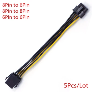 

5pcs 10Pcs PCI-e PCIe 6Pin Female to CPU 8Pin Male Power Conversion Cable ATX 12V 6 Pin to PCI express 8 Pin Power Supply Cable