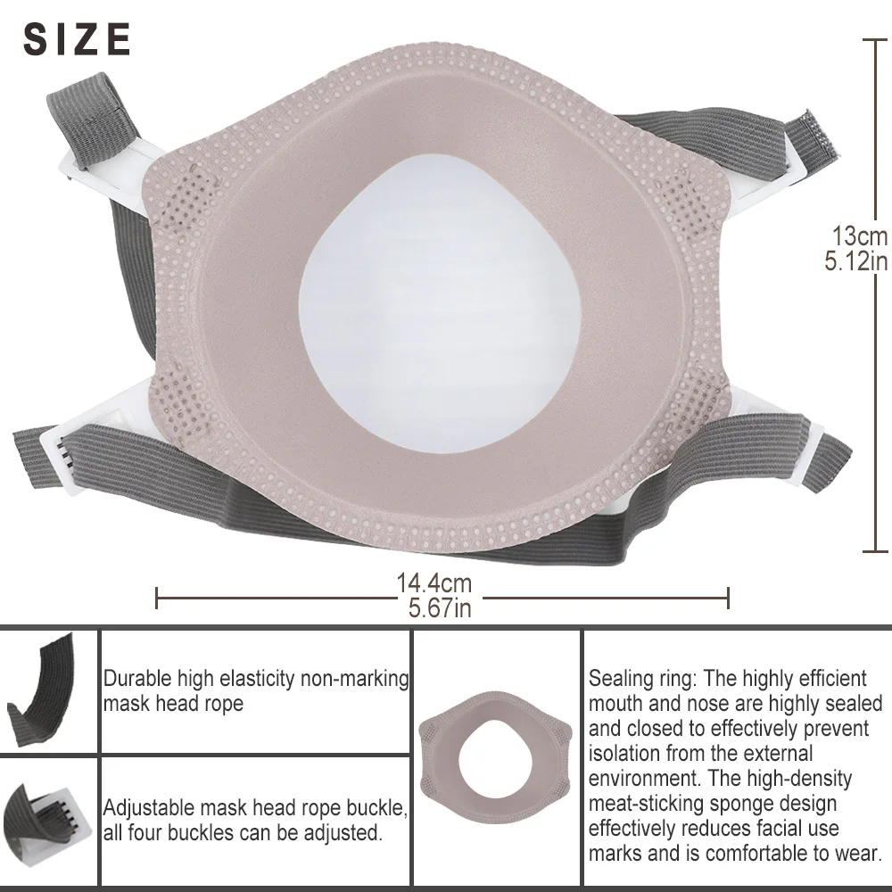 LAIANZHI FFP3 CE Cup type mask protective masks disposable pm2.5 masks harmful 99% hygiene Headwear original package mouth masks 4