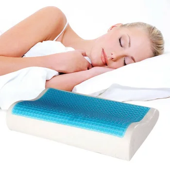 

Summer Cooling Gel Memory Pillow for Neck Relaxing Protecting Home Bedroom Bedding Sleeping Pillow