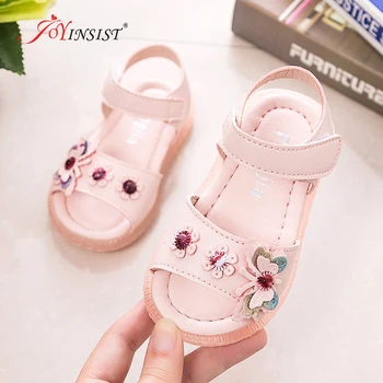 

2020 New Summer Girls Sandals Soft Bottom Children's Shoes Children's Princess Beach Shoes Soft Bottom Cute Butterfly Sandals