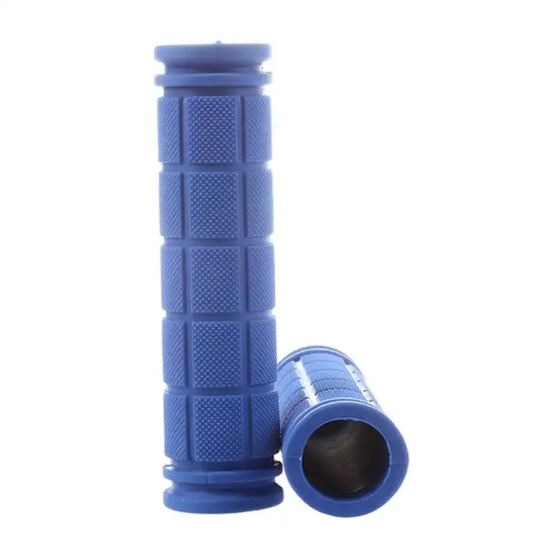 Navy Blue Рукоятки для горного велосипеда винтовые ручки Рули треккинговые мягкие резиновые 1 пара - Цвет: Navy Blue