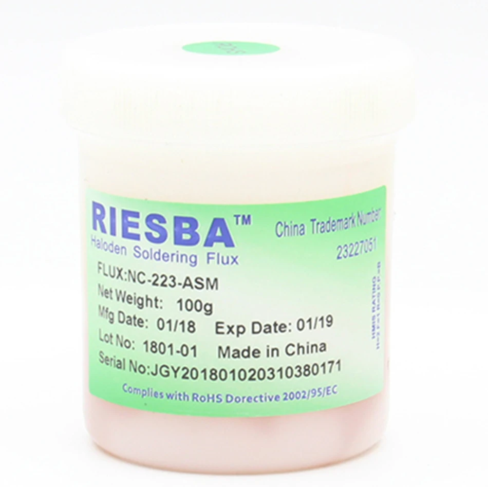 RIESBA NC 223 ASM 100g BGA Flux PCB SMD паяльная паста флюс без очистки (1 шт./лот 3 5 шт.|flux grease|soldering