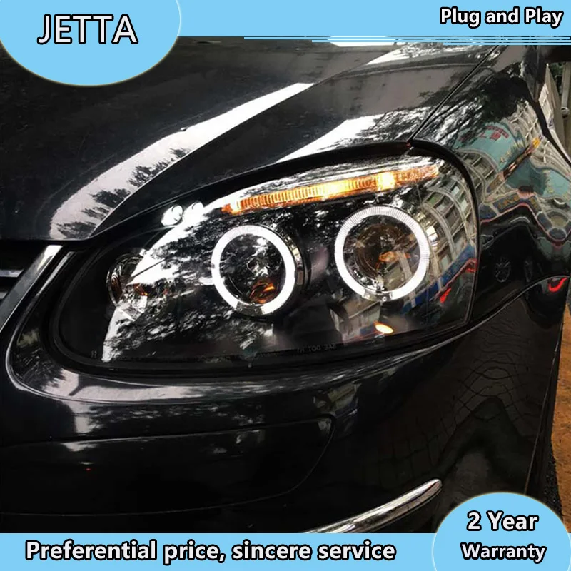 Автомобильный Стайлинг для VW Jetta фары 2006 2010 Mk5 светодиодный задний фонарь DRL Bi Xenon