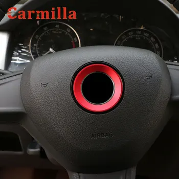 

Car Styling Steering Wheel Emblem Decorative Circle Ring Accessories Case for Volkswagen VW Golf 4 5 Polo Jetta Mk6 Covers