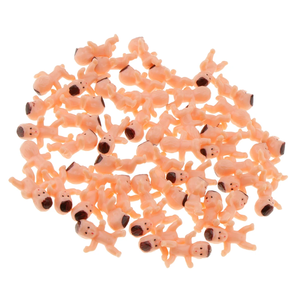 50/Pack Mini Newborn Baby Doll Toy Baby Shower Kids Party Favor Bag Filler