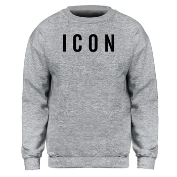 

Streetwear Pullovers Hoodies ICON Crewneck Mens Sweatshirts Spring Warm Black Hoody Tracksuit Jumper Tops Male Sportwear Hoody