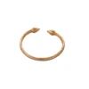 Ethiopian Real Man Jewelry Accessories Gold Color Opening Embossing Charm Bangles 5
