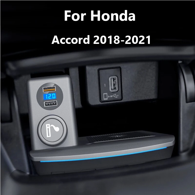 

Автомобильное беспроводное зарядное устройство для Honda Accord 2018 2019 2020 2021, зарядное устройство для телефона, чехол для быстрой зарядки, держатель для зарядки мобильного телефона 15 Вт
