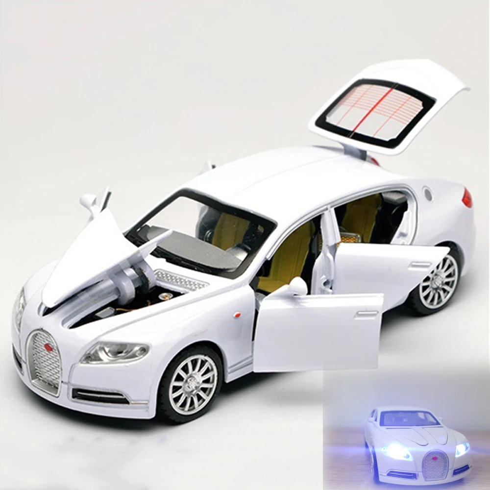 1/32 Bugatti Veyron 16C Galibier Diecast металлические модели автомобилей сплав электронный