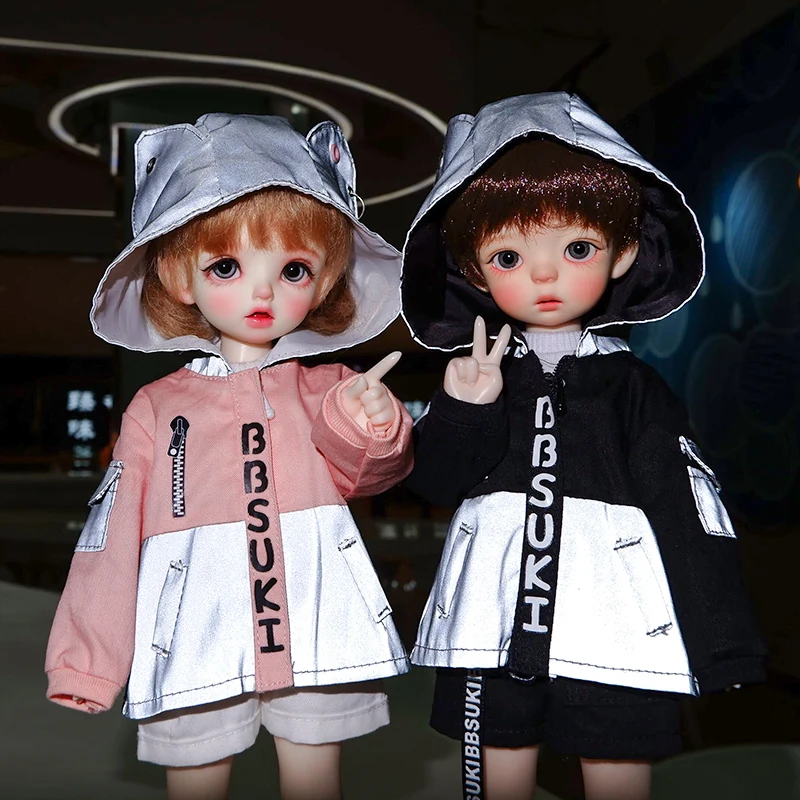 

1/6 Fashion Doll Clothes Fashion Fluorescent Sports Jacket Accessories for Bjd Dolls Girls Doll Accessories Toy for Children