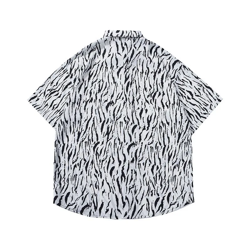 Men Shirt Short Sleeve White Black Blue 2022 New Arrival Summer Loose Male Shirt Thin Student Korean Style Hot Sale S81