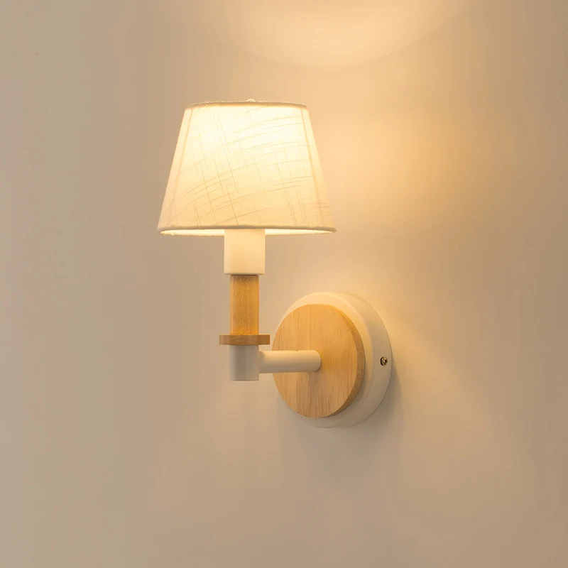 

Modern nordic minimalist wall lamp creative lron LED art deco light for living room bedroom bedside lamp aisle indoor lights e27