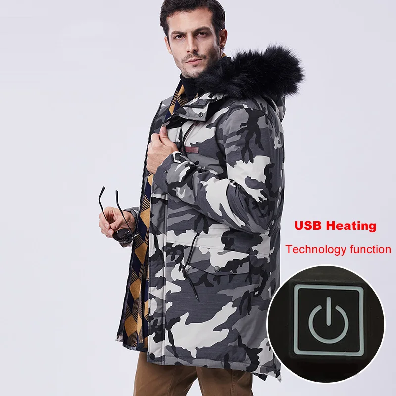  Chaqueta de esquí impermeable de invierno para hombres y mujeres gruesa abrigo de algodón con calef