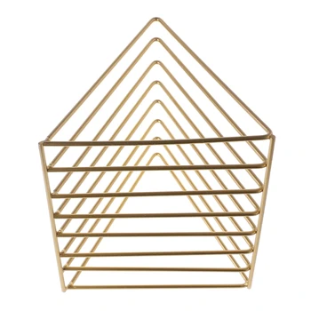 

Home Office Iron Storage Rack Book Magzine Holder Multifunction Organizer Decor