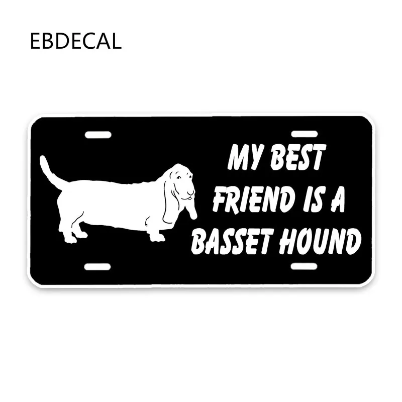 My friend is a Basset Hound виниловая Светоотражающая Лазерная светящаяся наклейка для автомобиля мотоцикла Наклейка на окна настенный чемодан EBdecal CT12166