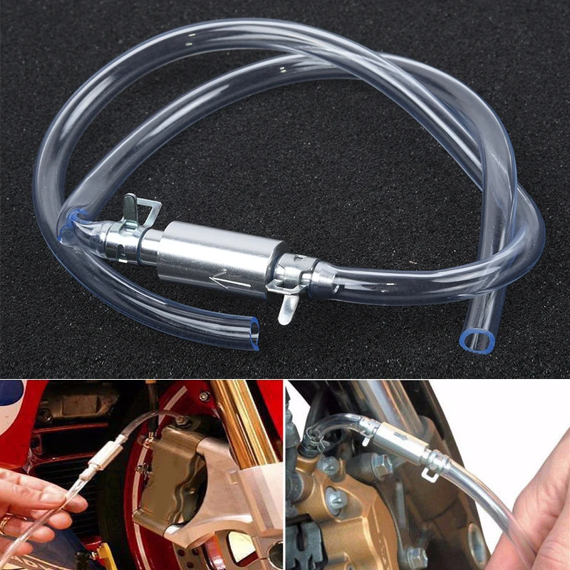 Car Motorcycle Brake Oil Fluid Pump Bleeder Clutch Hose Tools Kit Hydraulic Bleeding Replacement Adapter Bleed Tube Accessories