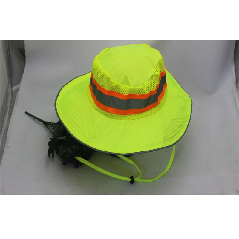 Сигнальный светоотражающий солнцезащитный рабочий Воздухопроницаемый Водонепроницаемый Кепка с покрывалом головные уборы небольшая дырочная воздухопроницаемая Кепка уличная Солнцезащитная шляпа - Цвет: Style 2 Green