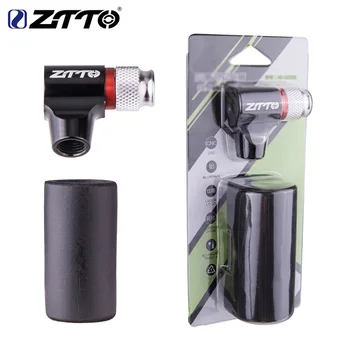 

ZTTO Mini Hand Head Bicycle CO2 Bottle Bicycle Air Pump Bottle AV / FV Fast Inflatable Road MTB Mountain Bike Air Inflator