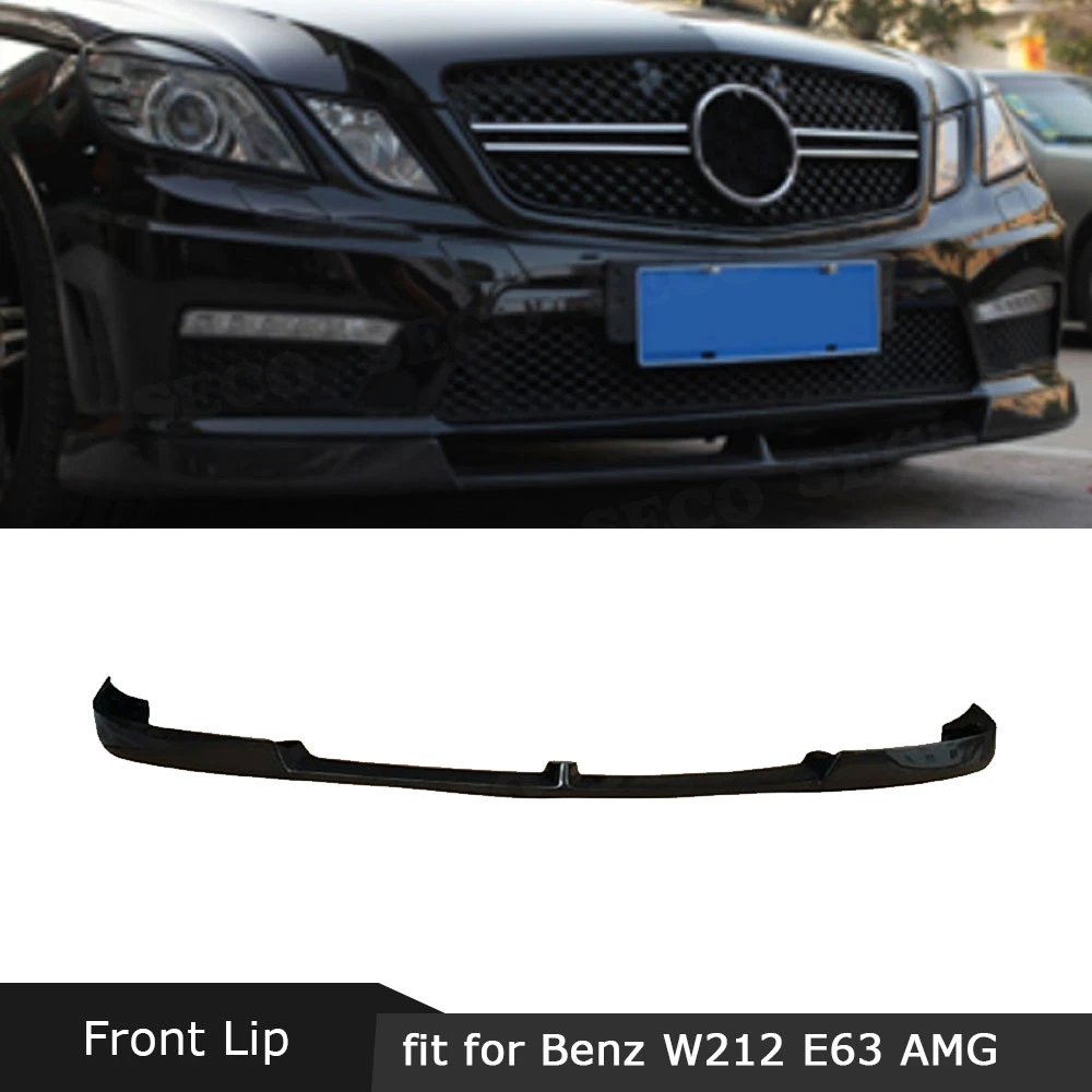 Передний спойлер из углеродного волокна для Benz E Class W212 E260 E300 E400 E63 AMG 2014 2015 2016