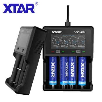 

XTAR 18650 Charger VC4S QC 3.0 USB LCD Charger Fast Charging 1.2V AAA AA 3.6V Li-ion Battery Charger For 21700 Battery