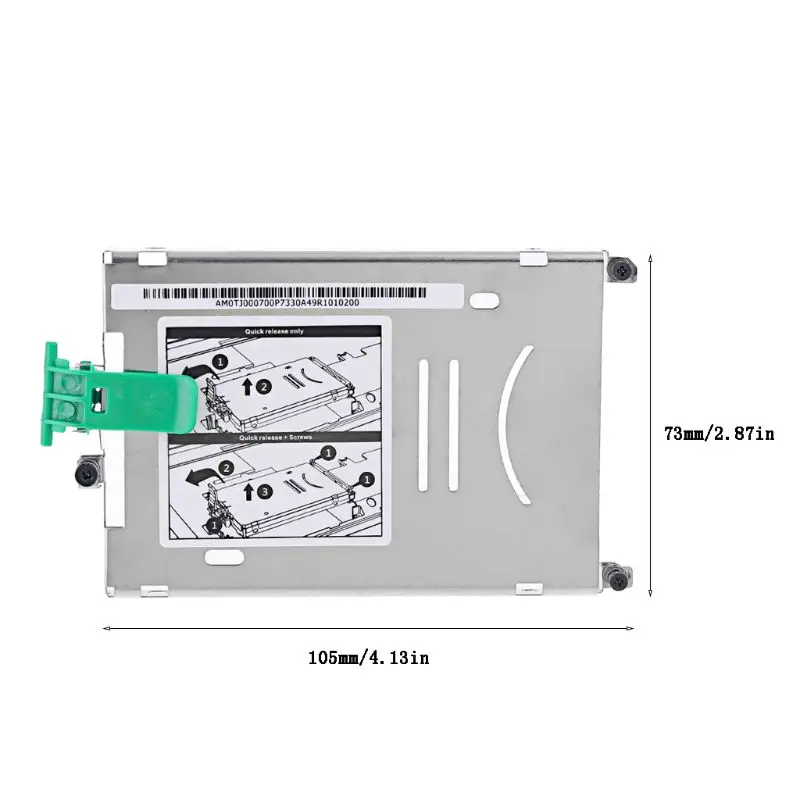 

Hard Drive Disk Holder Frame Tray HDD Caddy for H-P ZBOOK15 ZBOOK17 G1 G2 Laptop H37E