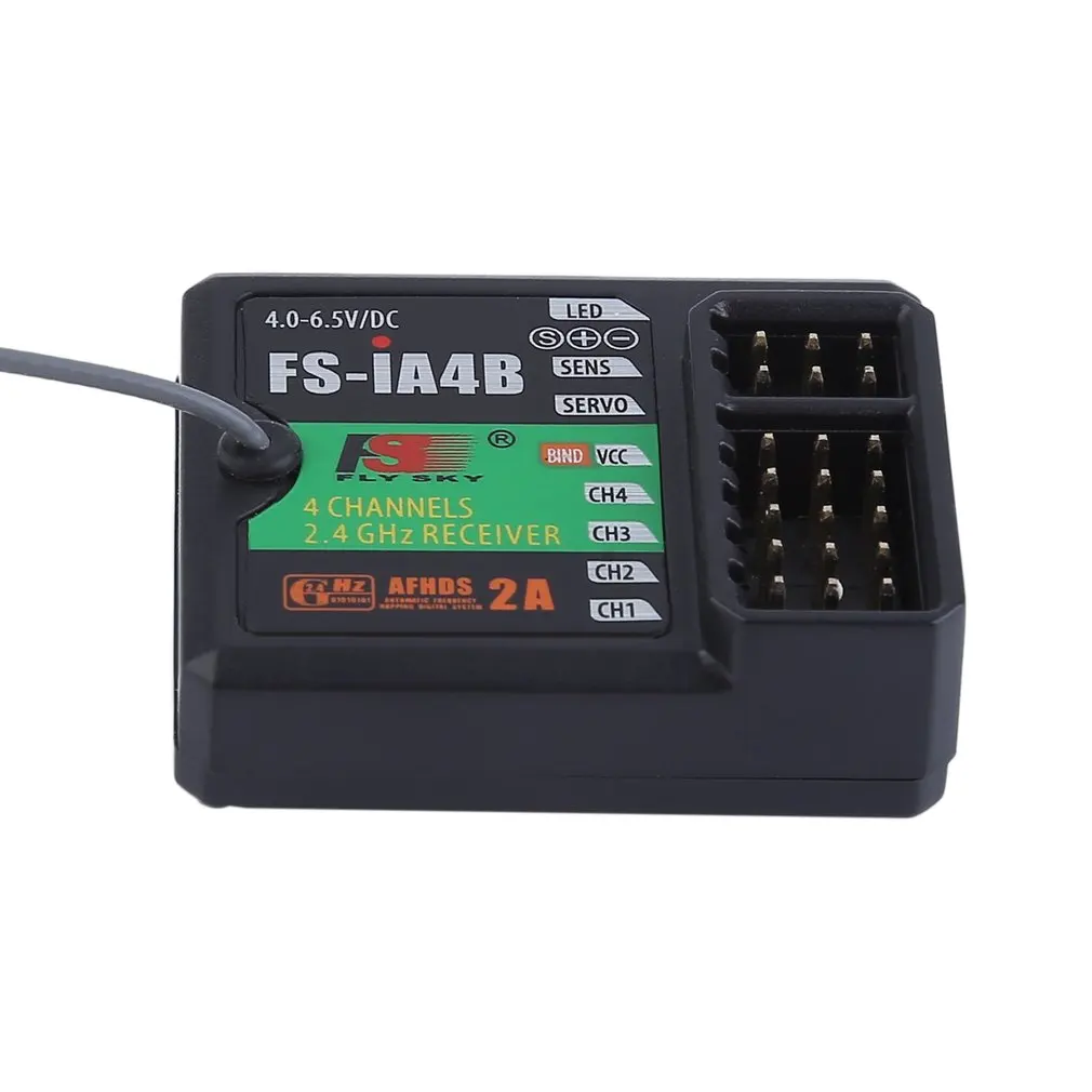 High Performance FS-IA4B 2.4G 4 Channels 140 Band Receiver Professional Supports For RC Car Boat Receiver PPMS Data