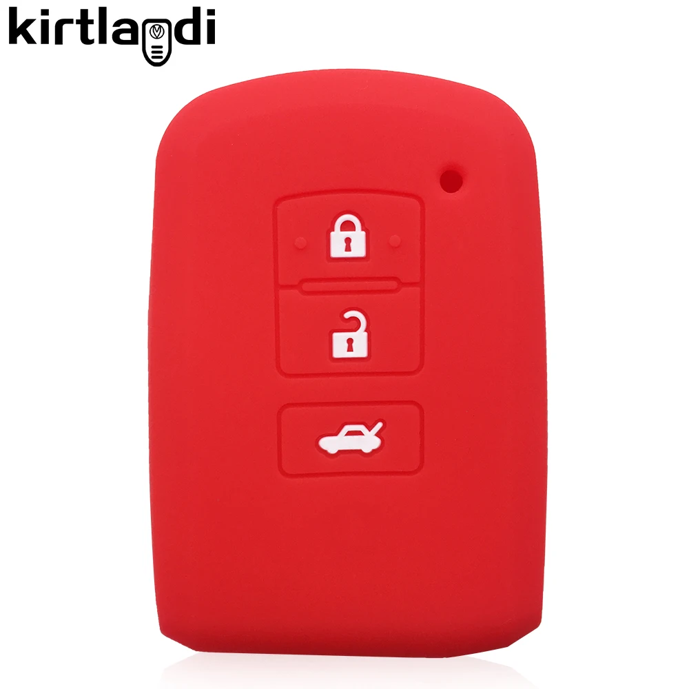 Key Case Cover Key Case Car Key Shell Kirtlandi Silicone Car Holder Shell for Toyota Yaris Hybrid Auris RAV4 Camry 55 2012-2/3 Button Key Fob