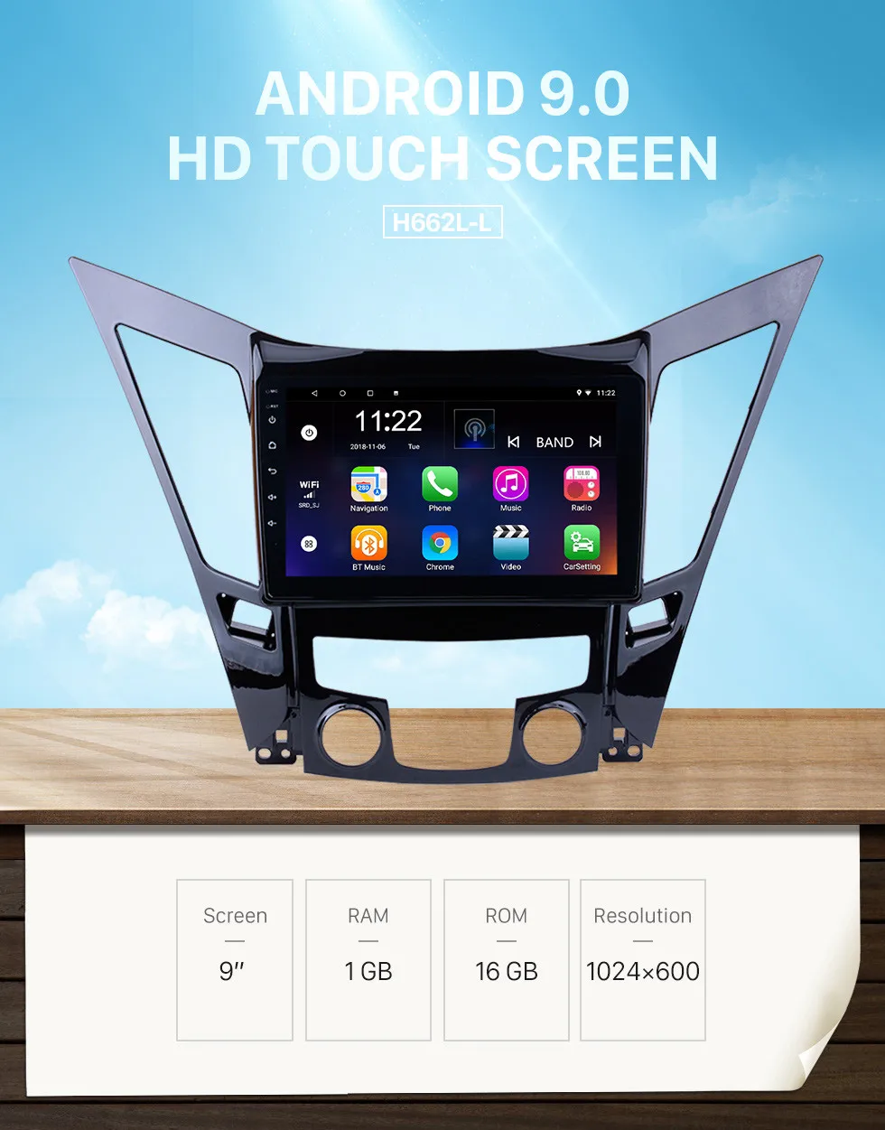 Cheap Harfey Car GPS Navigation Radio Multimedia Player For 2011 2012 2013 2014 2015 HYUNDAI Sonata i40 i45 With Quad-core Bluetooth 0