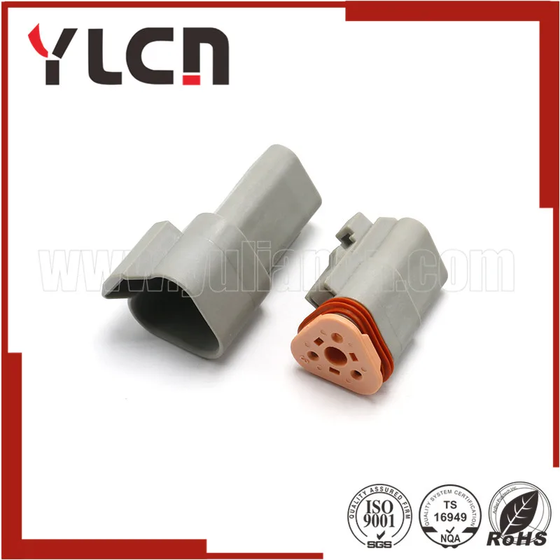 3 Set Car Part Kits Three Pins Way Deutsch Waterproof Male Female Automotive Connector Plugs DT06-3S DT04-3P Shipping Registered |