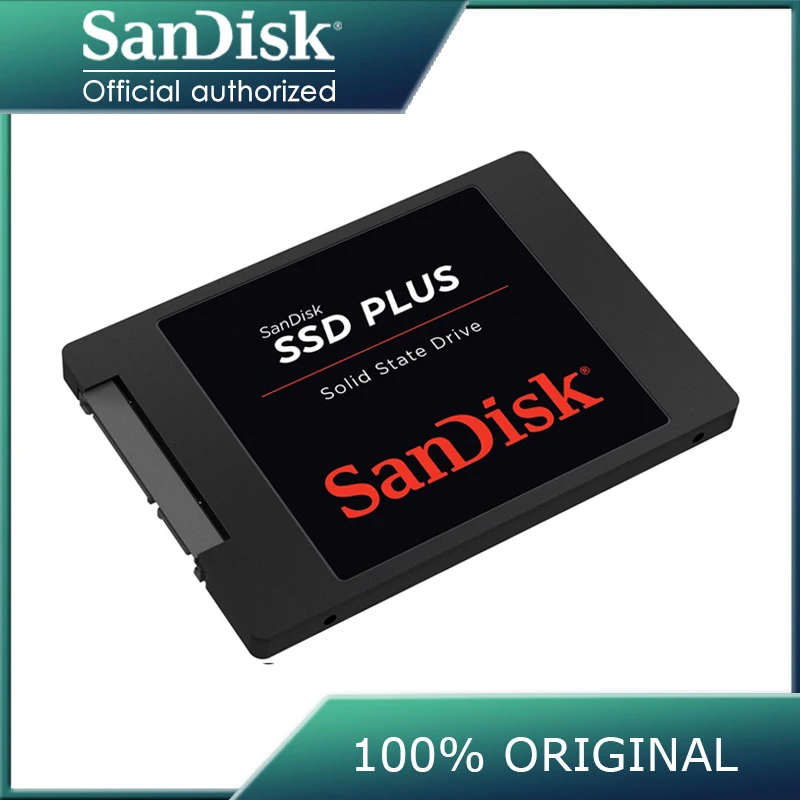 Жесткий диск Sandisk SSD Plus Внутренний твердотельный накопитель SATA III 240 &quot2 5 ГБ 120 1 ТБ