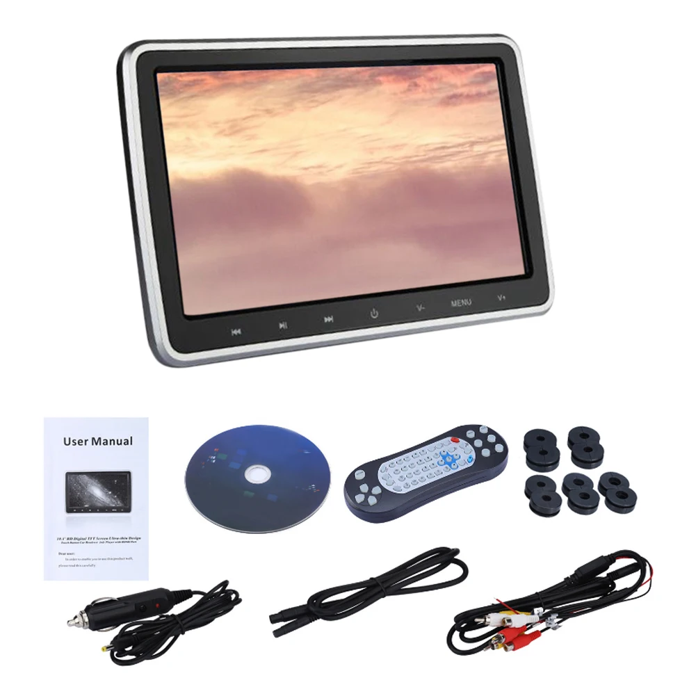 

Car Headrest Plug And Play Video Tablet Style Entertainment Monitor Digital Screen 10.1 Inch Universal Media Accessories Display
