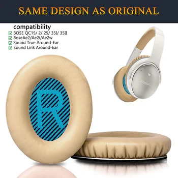 

Replacement Ear Pads Cushion for Bose QC35 QuietComfort Quiet Comfort QC2 QC15 QC25 SoundLink SoundTrue AE2 AE2I AE2W Headphones