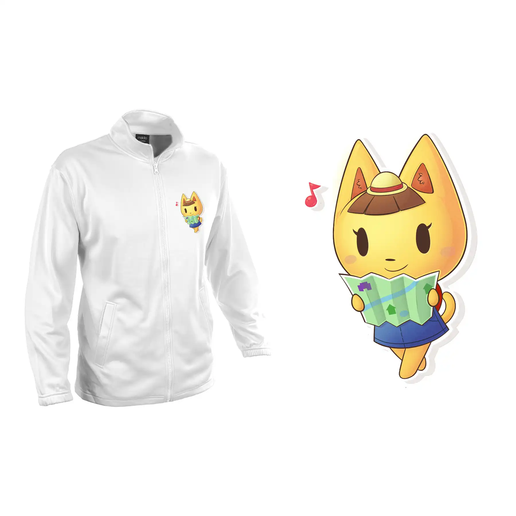 Veste Tecnica 1 Dessin Chat Chibi Tres Cuqui Veste Aliexpress