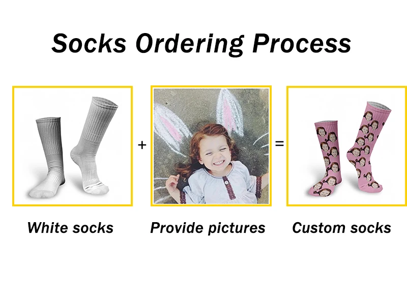 Personal Customized Avatar Printed Socks for Men Women Fashion Funny Cotton Long Socks for Children DIY Design Compression Socks bed socks for women