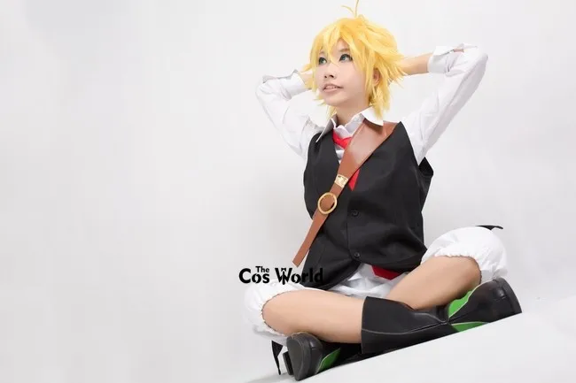 The Seven Deadly Sins Dragon's Sin of Wrath Meliodas Униформа жилет Рубашка Брюки Наряд аниме костюмы для косплея