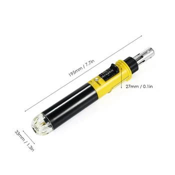 

Hot 12 in 1 Gas Soldering Iron Professional Pen Type Butane Gas Dual Function Flame Ignitor Welding Tool Flame Torch Solder Iron
