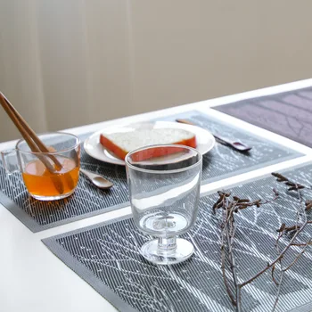 

4pcs Coffee Silver Gray Gold PVC Table Mats for Dining Table Rectangle Tree Anti-scalding Non-slip Mugs Tableware Coasters MAT