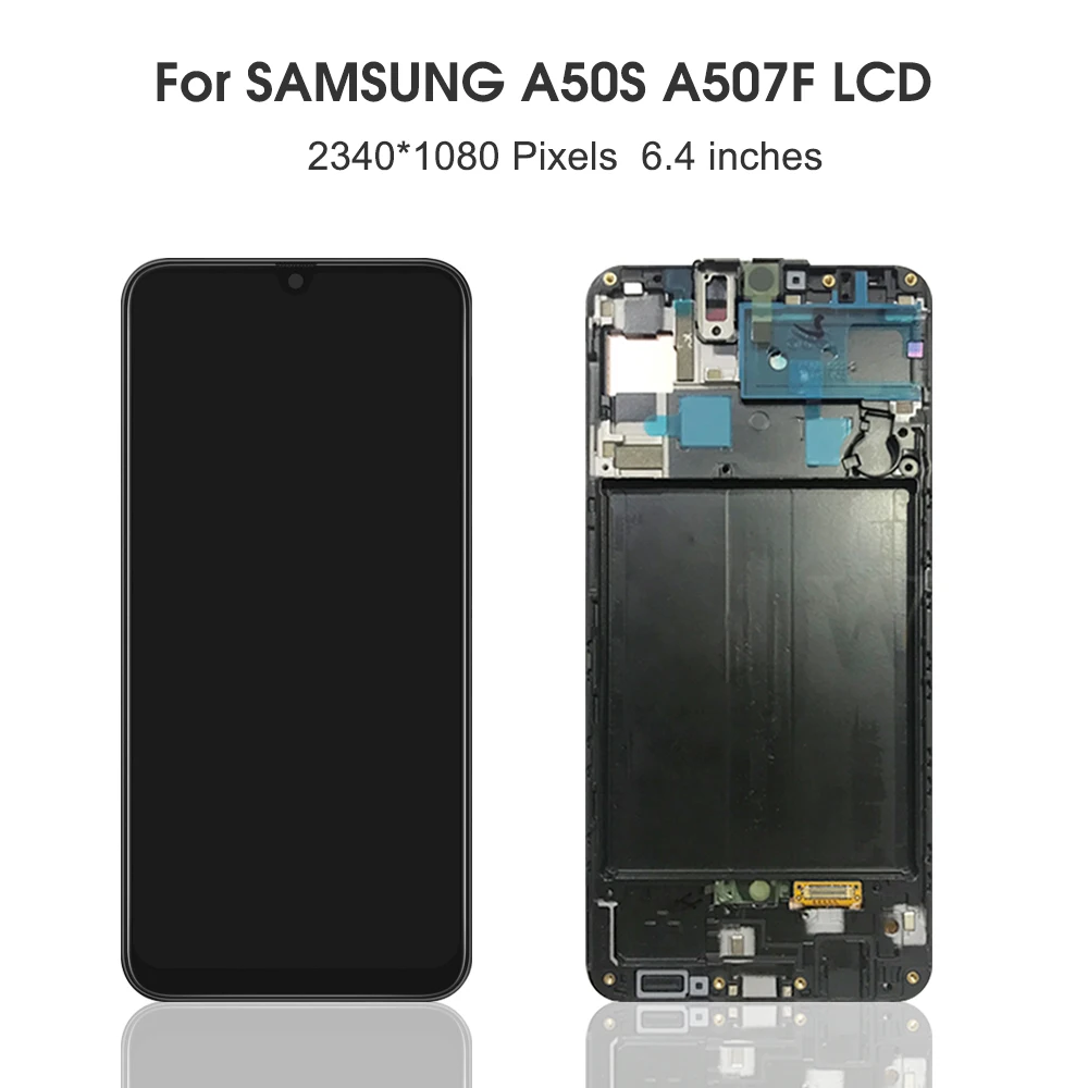 ЖК для samsung A50s ЖК A507 ЖК-дисплей для samsung A50S A507 SM-A507FN/DS ЖК-экран сенсорный дигитайзер сборка Замена