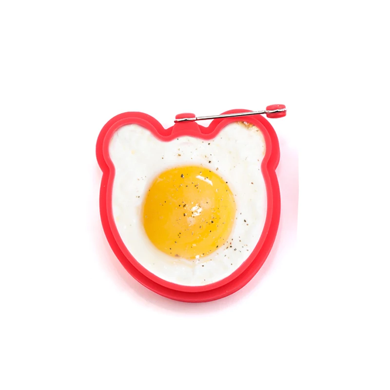 Круглая силиконовая форма для яиц плесень завтрак блин омлет формирователь колец для жарки яиц омлет формы приготовление блинов инструменты Кухня - Цвет: 1pcs bear