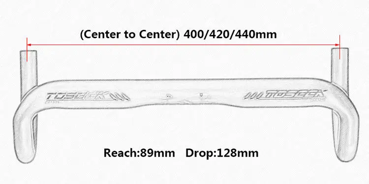 TOSEEK углеродистая рукоятка для дорожного велосипеда руль 31,8 мм удлинитель для головок гонки Велосипедное углеродное волокно прямая рукоятка Rennlenker 400/420/440 мм