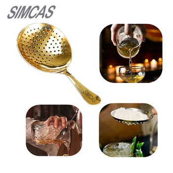 

SIMCAS Cocktail Strainer 304Stainless Steel Bar Strainer Ice Drink Filter Ice Mesh Strainer