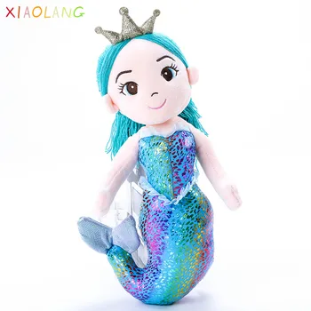 

XIAOLANG New Fairy Mermaid Doll Plush Toy Creative Cute Girl Mermaid Princess Doll Children Birthday Gift