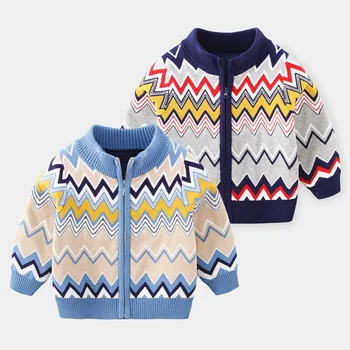 

2020 Winter New Children's Clothing Baby Boy Girl Cartoon Cute Knitted Clothing Long Sleeve Warm Tops Autumn Thick Casual Jacket