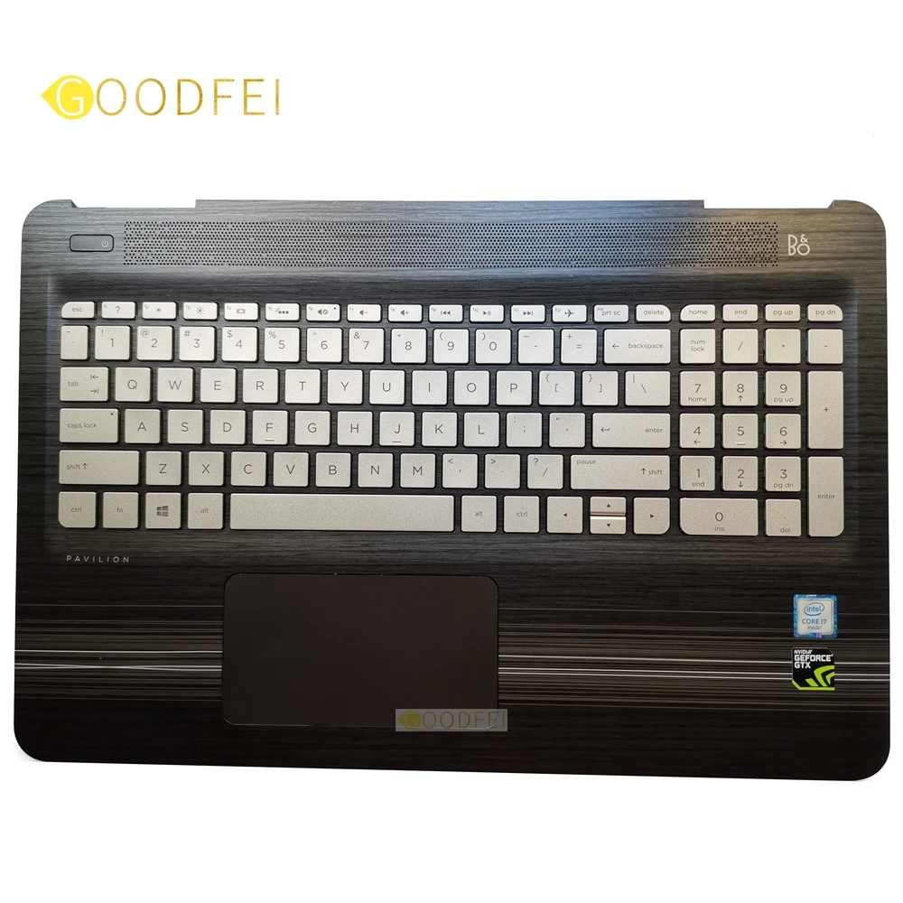 

For HP 15-BC Series 15-BC217TX BC012TX Laptop Palmrest C Cover Upper Case US Keyboard Backlit Touchpad 858971-001