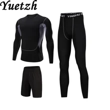 Спортивный костюм для мужчин спортивный костюм русский Мужской спортивный костюм для фитнеса сухой костюм набор походная одежда для альпинизма на открытом воздухе