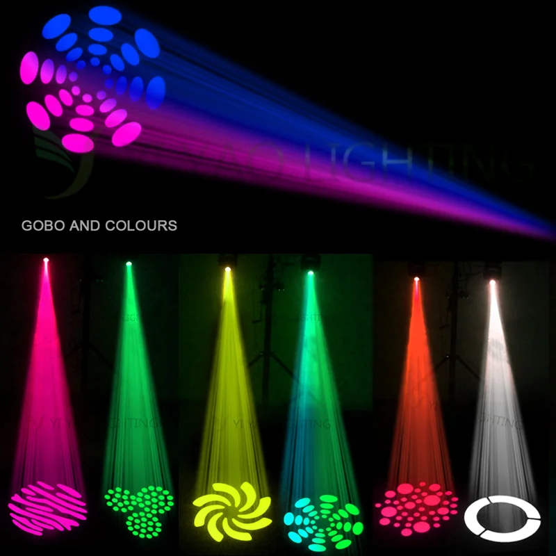 Лира Led Moving головной светильник 60 Вт Dmx 512 гобо плиты и Цвет пластина мини луч