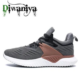 

New Brand Trend Big Size Running Shoes Men Sneakers Breathable Air Mesh Shoes Outdoor Male Walking Shoes Black/Gray Sport Shoes