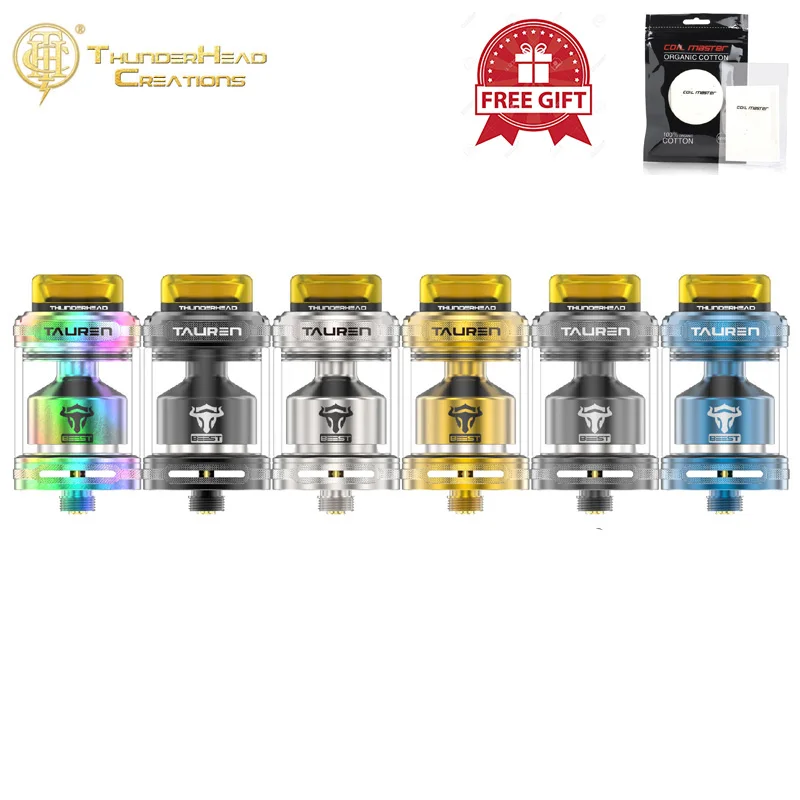 Оригинальный ThunderHead создание Таурен RTA 2 мл Емкость Соты MTL rta бак 810 PEI накатка Deisgn