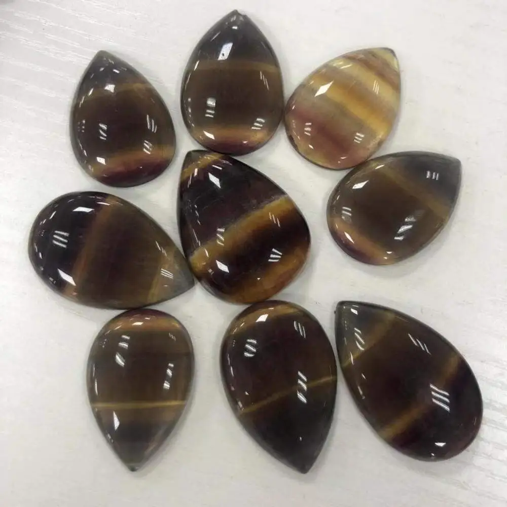 

Free Shipping 5pcs Water Drop Shape Natural Fluorite Stone Crystal Pendants For Sale FMX