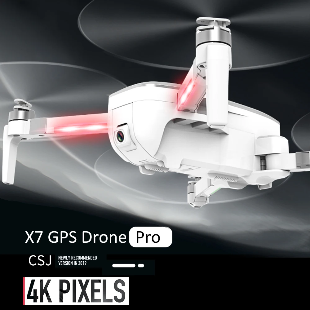 Pro CSJ-X7 gps Радиоуправляемый Дрон с камерой 4K 5G Wifi FPV оптический поток жестов Фото складной Радиоуправляемый квадрокоптер VS ZLRC зверь SG906